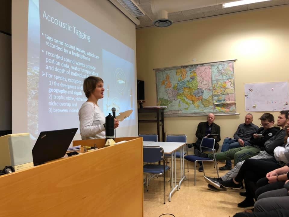 Anja Nickel kynnir rannsóknir á ferðum þorskseiða