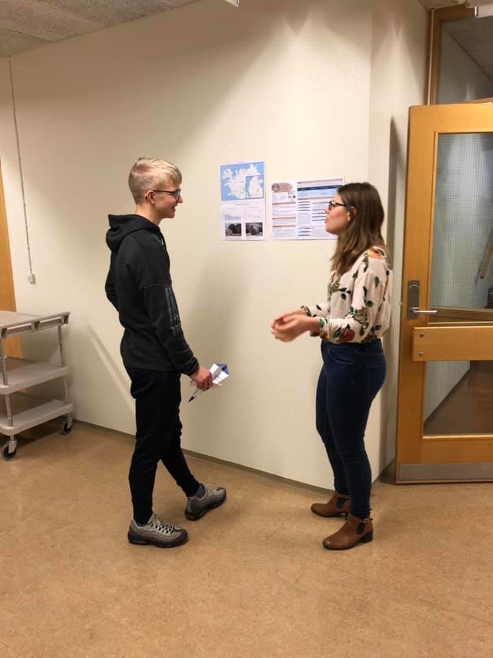 Frá veggspjaldakynningum meistaranema í Háskólasetri Vestfjarða