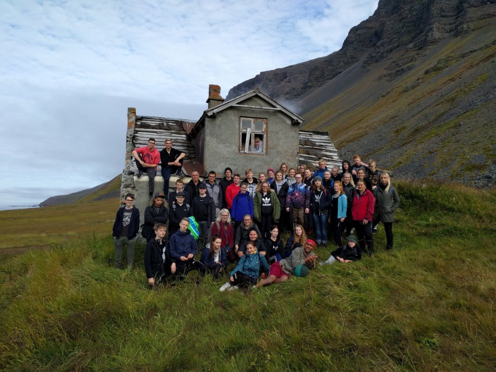 Myndin er tekin í nýnemaferð haustið 2017