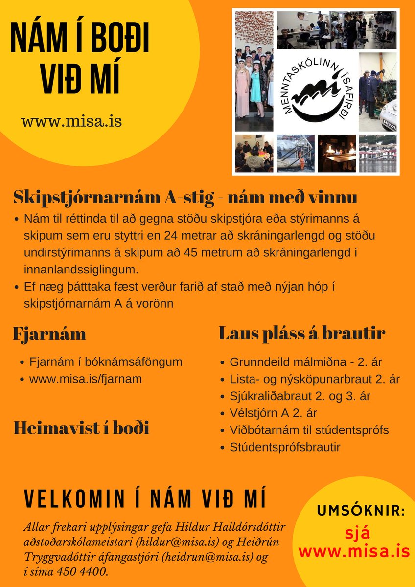 Innritun stendur yfir