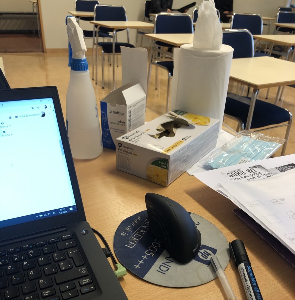 Kennaraborð á Covid tímum