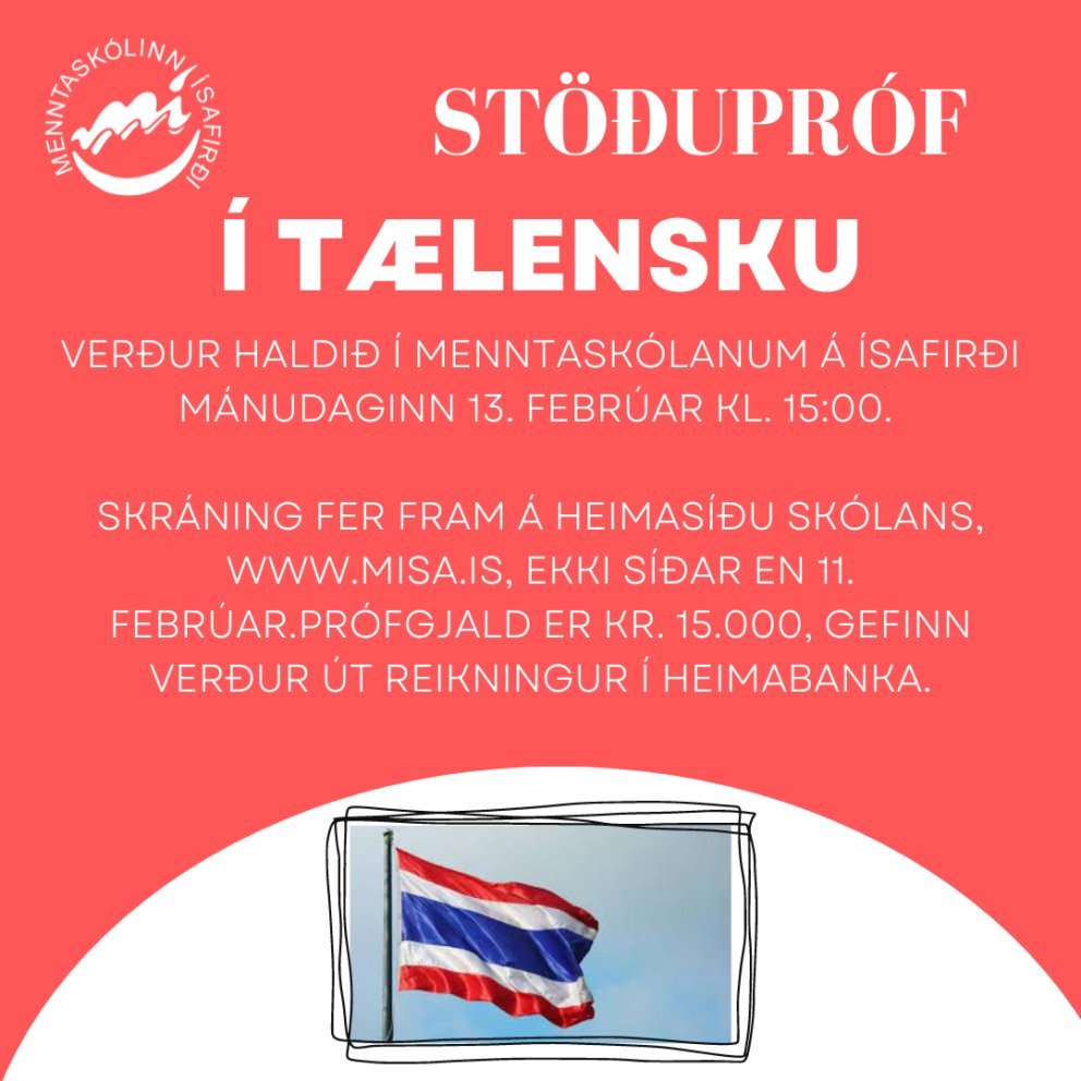Stöðupróf í tælensku