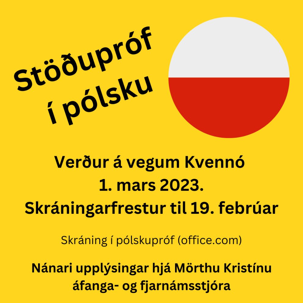 Stöðupróf í pólsku