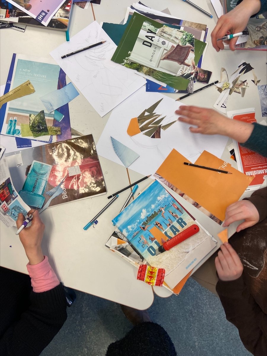 Nemendur í heimsókn frá Omnia í Espoo