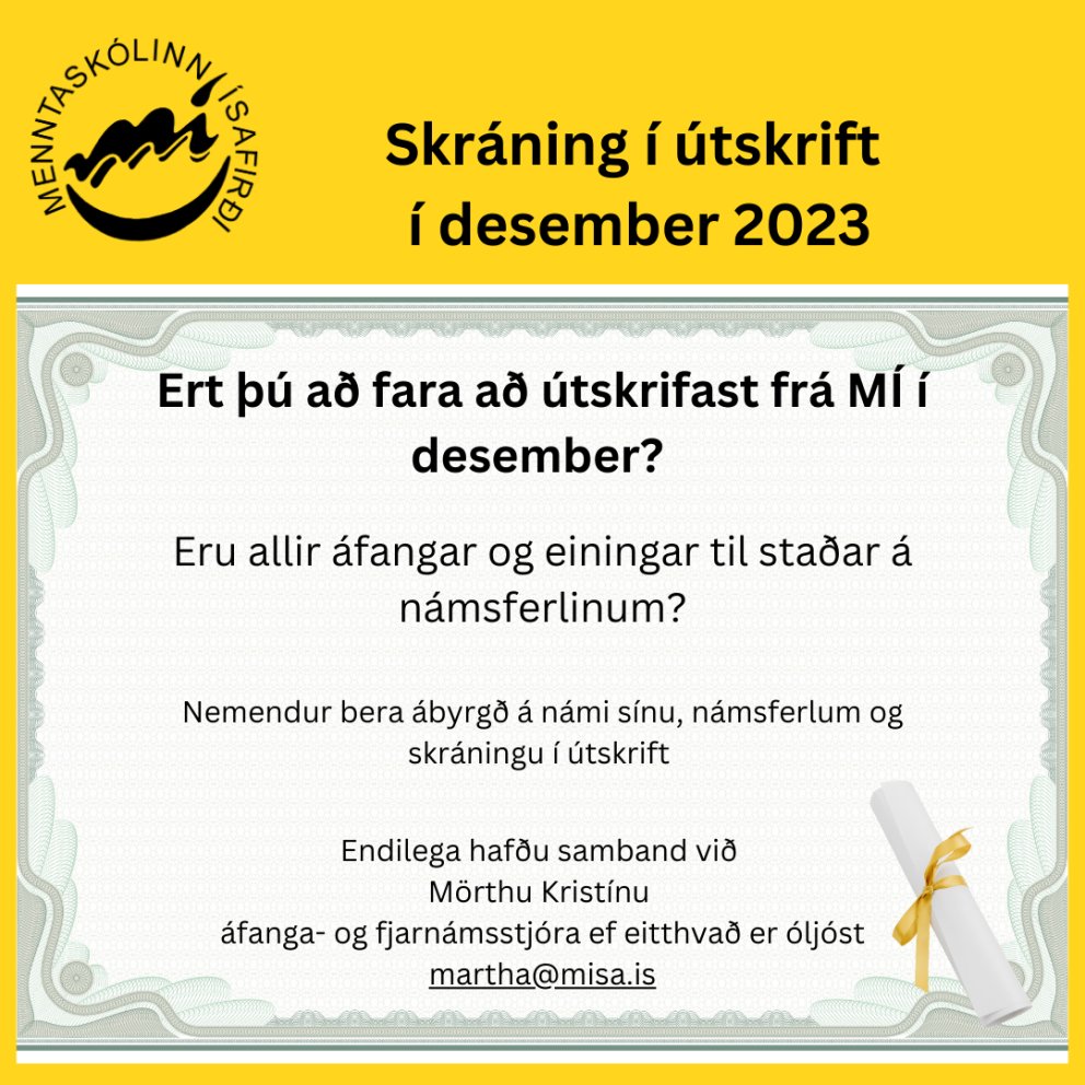 Ert þú að fara að útskrifast?