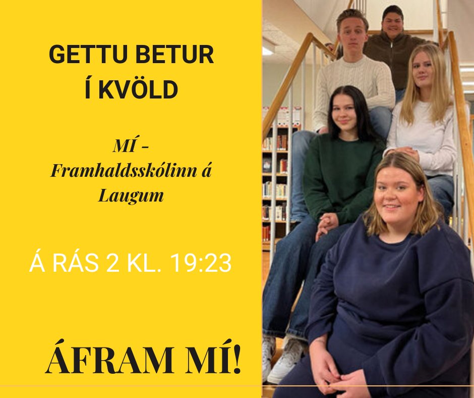 MÍ keppir í Gettu betur í kvöld