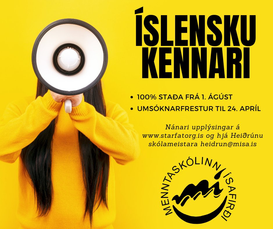 Íslenskukennari óskast