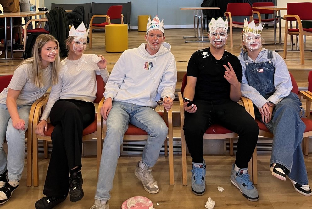 Guðríður Vala, Laufey Dís, Frosti, Jón Gunnar og Unnur Guðfinna. Á myndina vantar Agnesi Evu, Sverri…