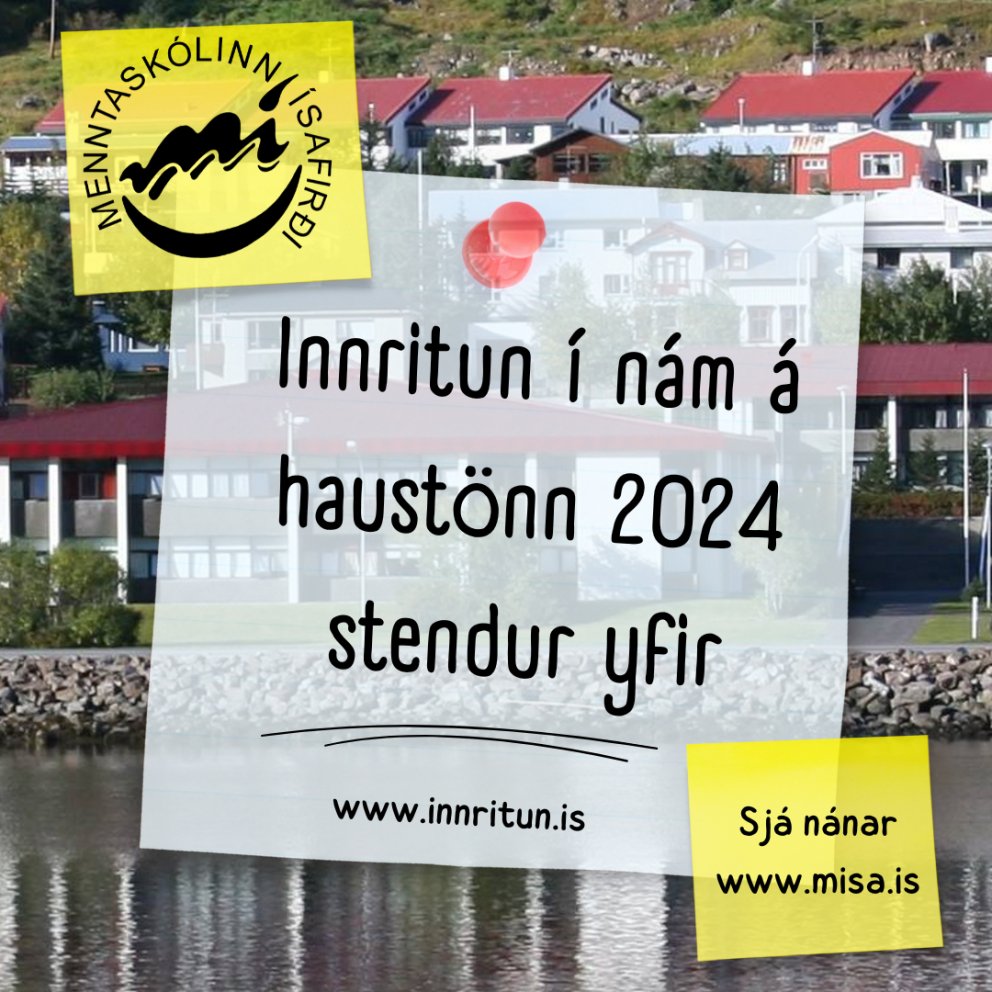 Innritun í nám á haustönn