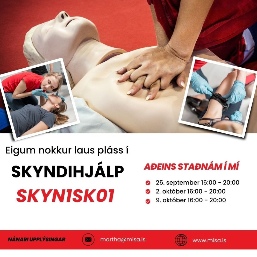 Viltu læra skyndihjálp?