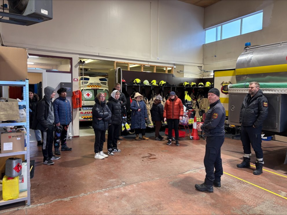 Heimsókn í slökkvistöðina