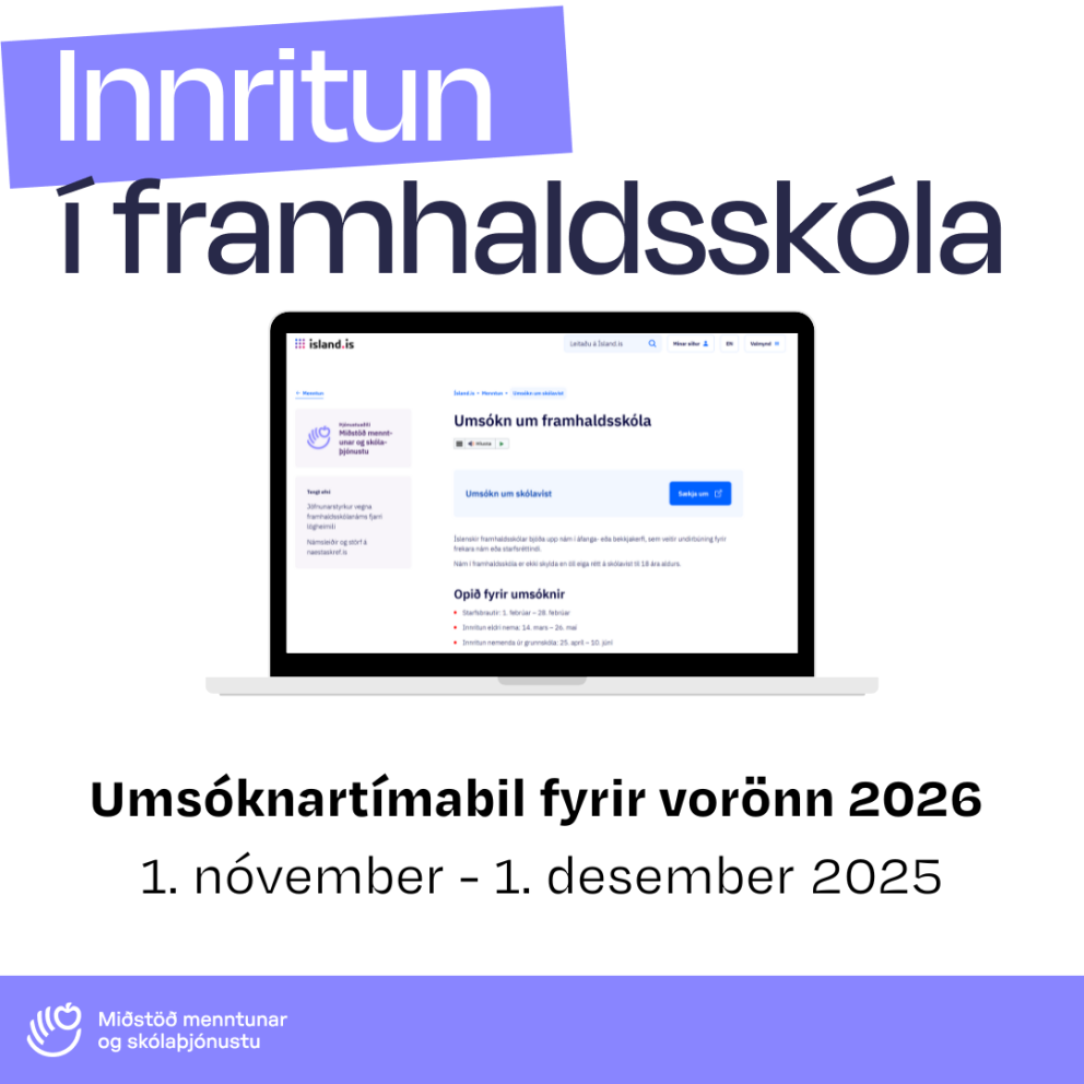 Innritun fyrir vorönn 2026