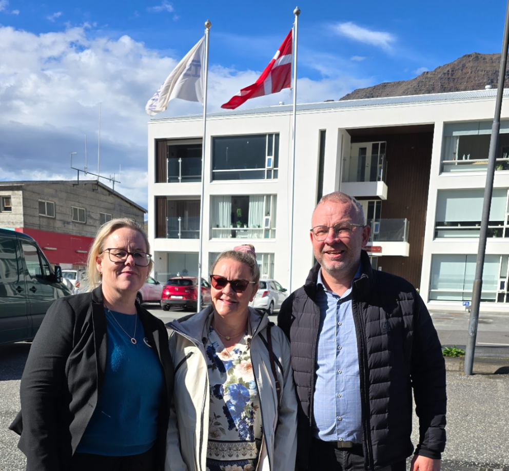 Heiðrún, Laila og Jóhann.