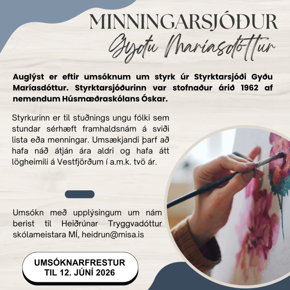 Opið fyrir umsóknir í Gyðusjóð