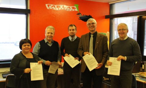 Á myndinni eru frá vinstri: Sigríður Ó. Kristjánsdóttir verkefnisstjóri frá Nýsköpunarmiðstöð Ísland&hellip;