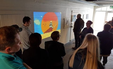 Sýning nemenda á lista- og nýsköpunarbraut