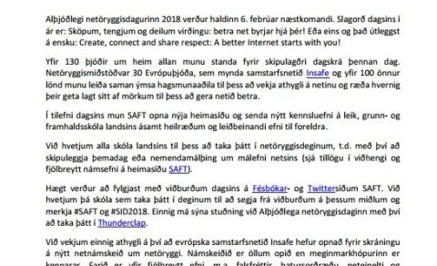 Alþjóðlegi netöryggisdagurinn