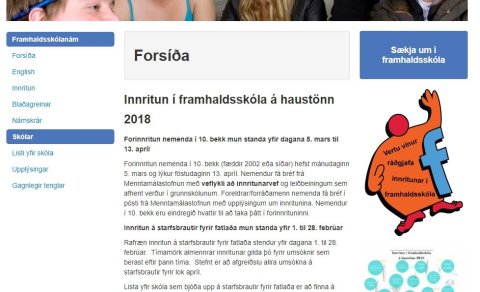 Forinnritun 10. bekkinga stendur yfir