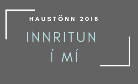 Innritun stendur yfir