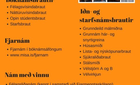 Fjölbreytt námsframboð