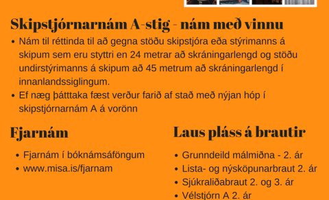 Innritun stendur yfir