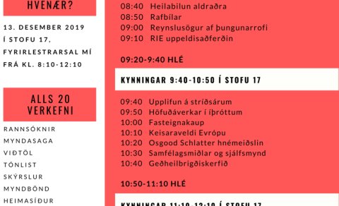 Kynningar á lokaverkefnum