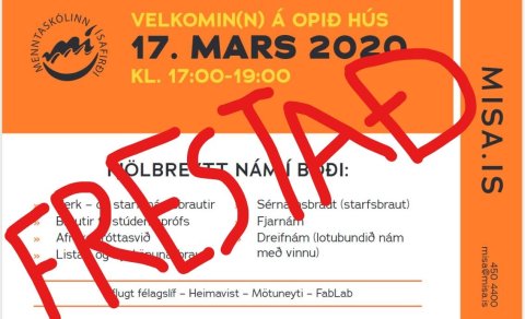 Fyrstu viðbrögð vegna skólalokunar