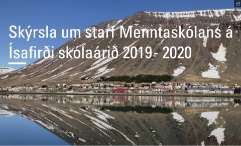 Skýrsla um skólastarfið skólaárið 2019 - 2020