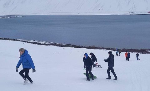 Gestir frá Lycée Ste Marie du Port í MÍ