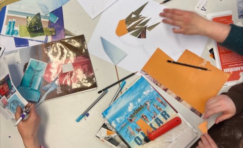 Nemendur í heimsókn frá Omnia í Espoo