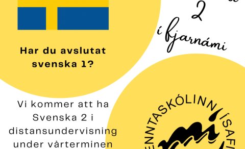 Sænska 2 í fjarnámi á vorönn 2024
