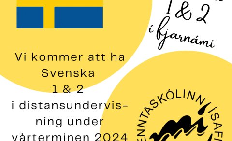 Sænska 1&2 í fjarnámi á vorönn 2024