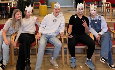 Guðríður Vala, Laufey Dís, Frosti, Jón Gunnar og Unnur Guðfinna. Á myndina vantar Agnesi Evu, Sverri…