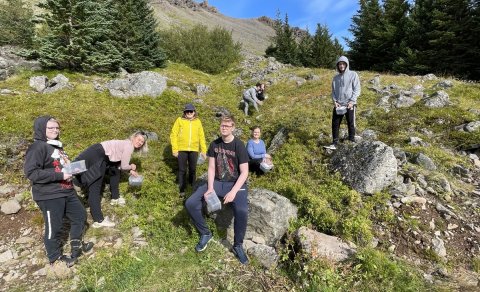 Útikennsla í berjamó