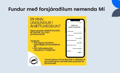 Góð mæting á forvarnarfund um áhættuhegðun meðal unglinga