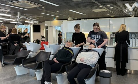 Nemendur í háriðn í heimsókn í Finnlandi