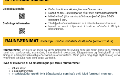 Nýjar námsbrautir í boði í MÍ